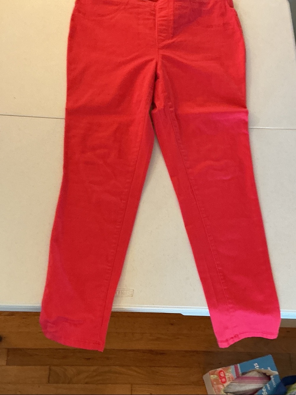Ellen Tracy Bright Red Girls Stretch Jeans